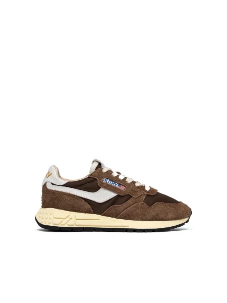Sneakersy Autry brązowe