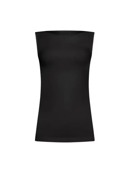 Top Wolford z dekoltem w łódkę czarny