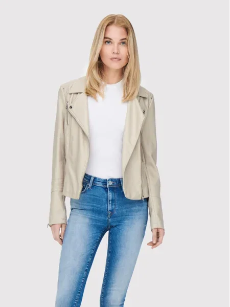 ONLY Geacă de primăvară-toamnă Gemma ecru bej