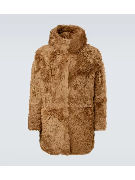 Palton Erl cu glugă maro