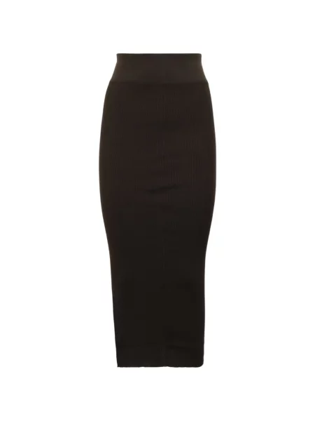 Fustă Rick Owens tricotate negru