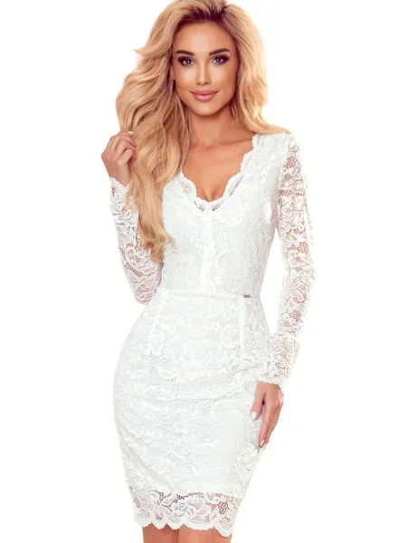 Rochie mini Numoco alb