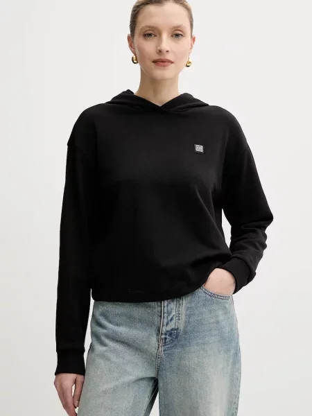 Armani Exchange bluza z kapturem gładka czarny
