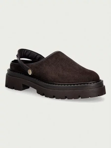 Papuci Steve Madden din piele maro