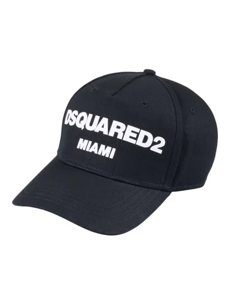 Czapka z daszkiem Dsquared2 klasyczna czarna