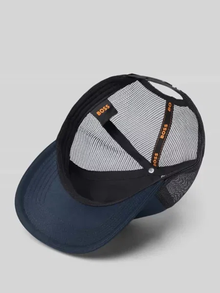 BOSS Orange czapka z daszkiem Elliot-PL Mężczyźni Sztuczne włókno niebieski|czarny ONE SIZE czarna