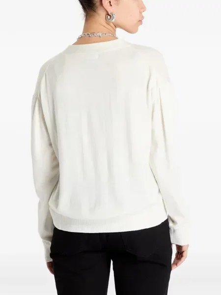 Cardigan Guess cu decolteu în V alb