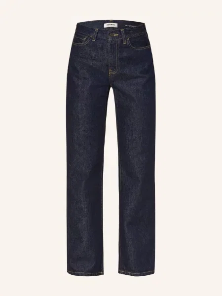 Carhartt Wip Rovné Džíny Noxon blue rinsed modré
