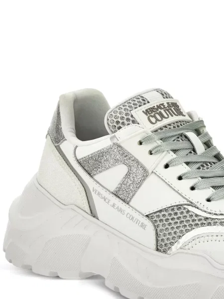Sneakerși Versace Jeans Couture chunky alb