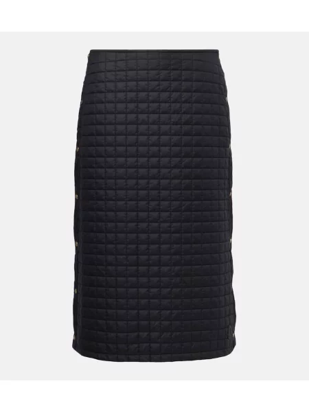 Fustă midi Moncler până la genunchi negru