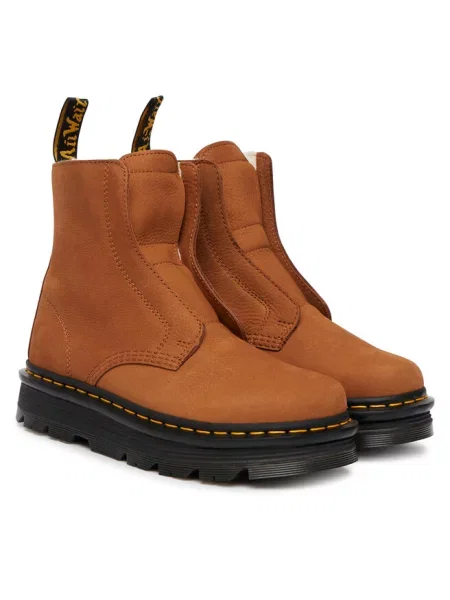 Botki Dr. Martens brązowe