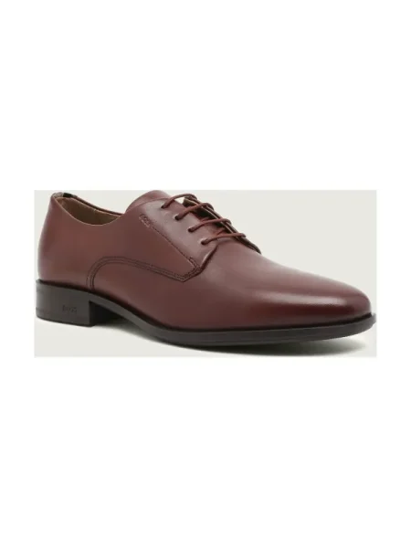 BOSS BLACK De piele pantofi derby Colby Derb lt N negru