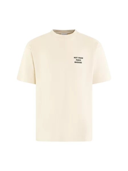 Drôle de Monsieur t-shirt Le T-Shirt Slogan z nadrukiem beżowy