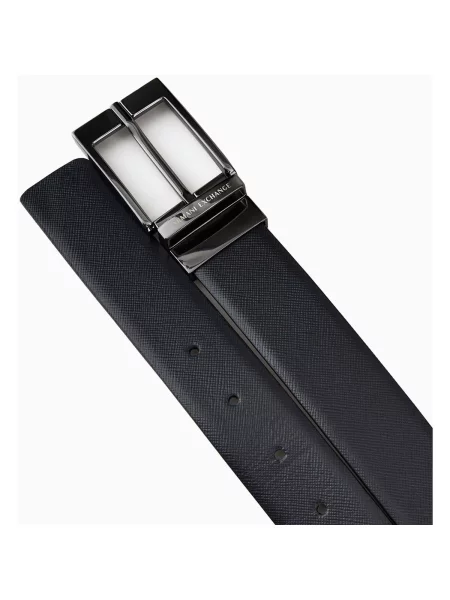 Armani Exchange dvostrani remen za muškarce plava
