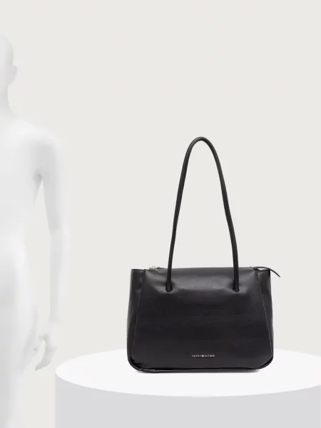 Tommy Hilfiger чанта tote дамска от имитация на кожа ESSENTIAL черно