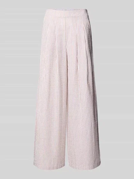 Spodnie z szerokimi nogawkami z elastycznym pasem Apricot