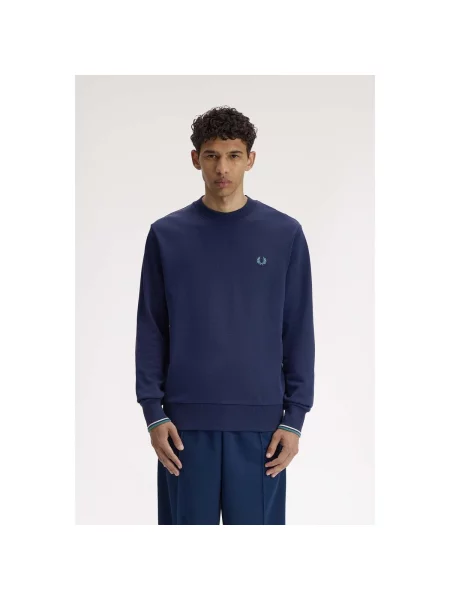 Geacă Fred Perry cu decolteu rotund albastru