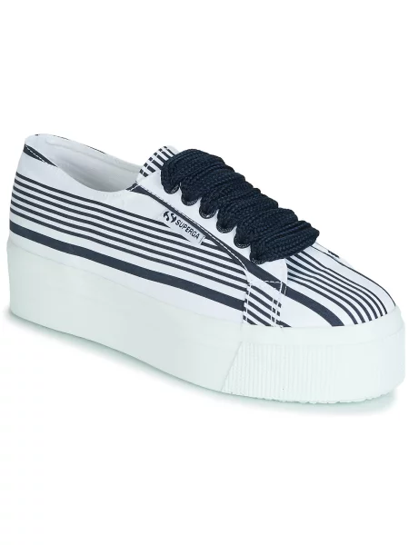 Superge Superga 2790 s črtami bela