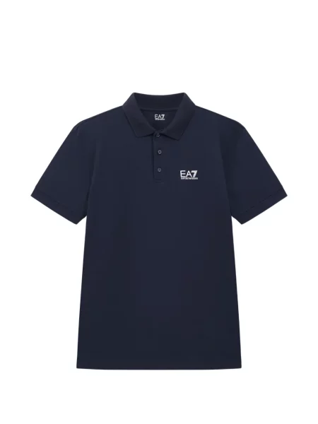 Tricou polo Ea7 Emporio Armani albastru