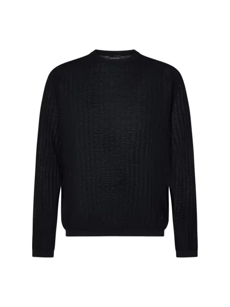 Sweter Emporio Armani niebieski