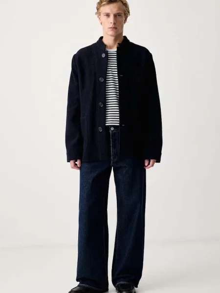 Тениска с дълъг ръкав Rag & Bone синьо