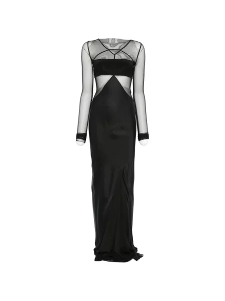Lung rochie maxi Rick Owens negru