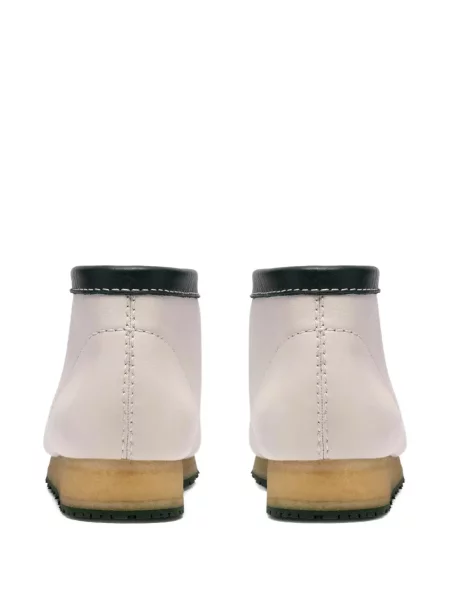 Kožne gležnjače desert Clarks Originals bijela