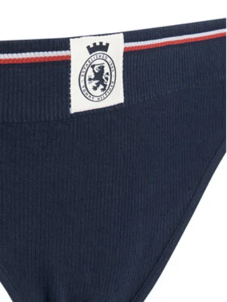 Tommy Hilfiger Klasické nohavičky Tmavomodrá biela
