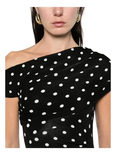 Rochie mini Self-portrait cu buline de costum negru