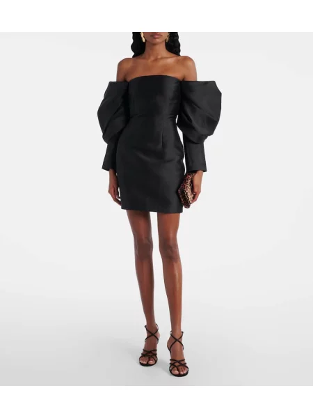 Rochie Solace London din satin negru
