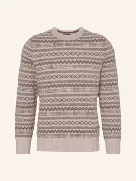 Maerz Muenchen Sweter Z Wełny Merynosowej beige beżowy