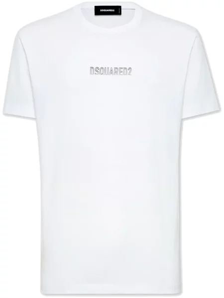 Tricou Dsquared2 cu imagine alb