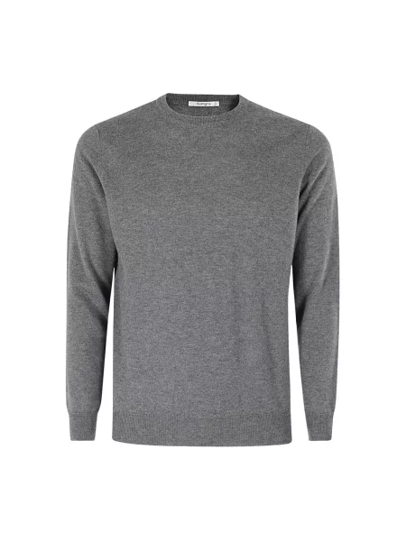 Sweter Kangra wełniany szary