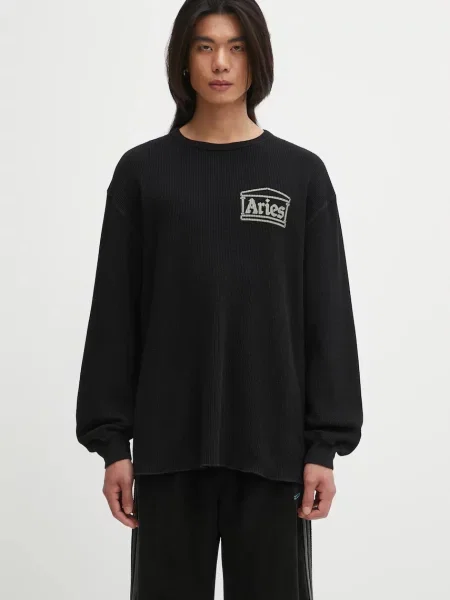 Majica z dolgimi rokavi Aries Reversible Temple črna