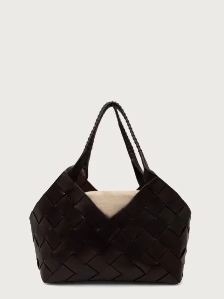 Bőr shopper táska Dragon Diffusion barna