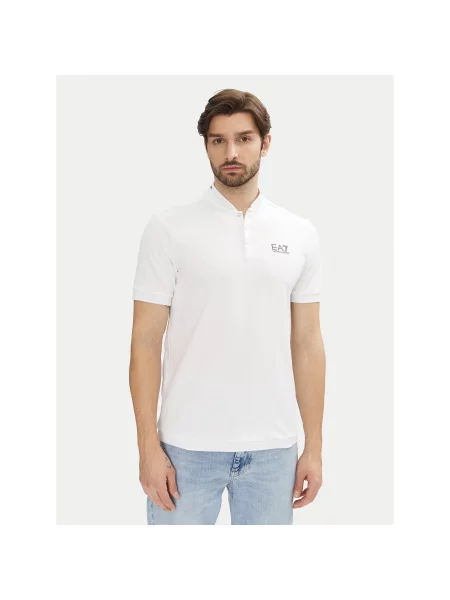 Поло Ea7 Emporio Armani белое