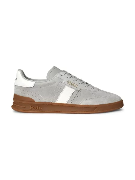 Pantofi Polo Ralph Lauren din piele gri