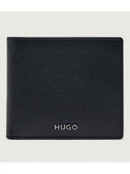 HUGO De piele portofel negru