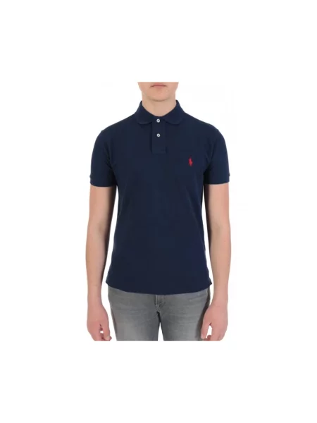 Polo Ralph Lauren polo granatowy gładki niebieska
