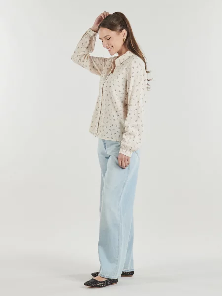 Cămașă Pieces bej