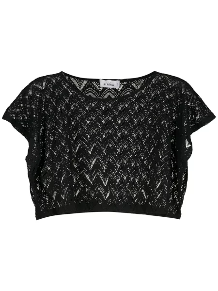 Cropp top Amir Slama tricotate negru