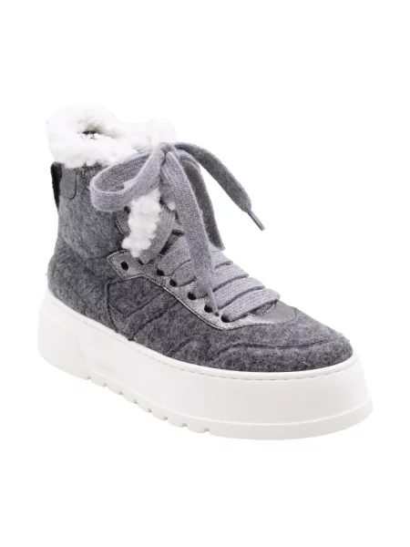 Sneakersy Laura Bellariva skórzane szare