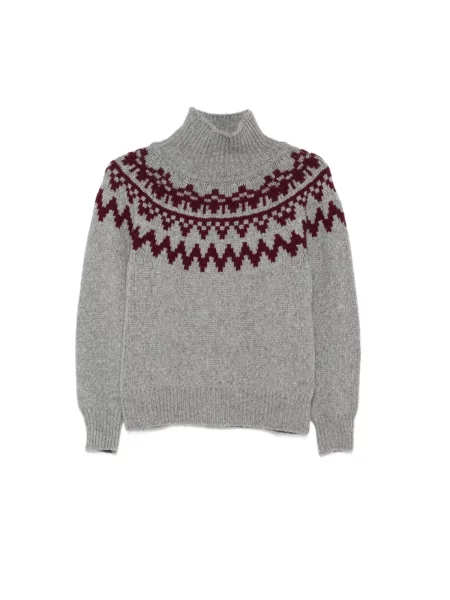 Sweter z golfem Windsor szary