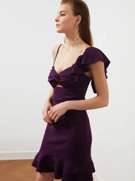 Gulerat rochie Trendyol violet