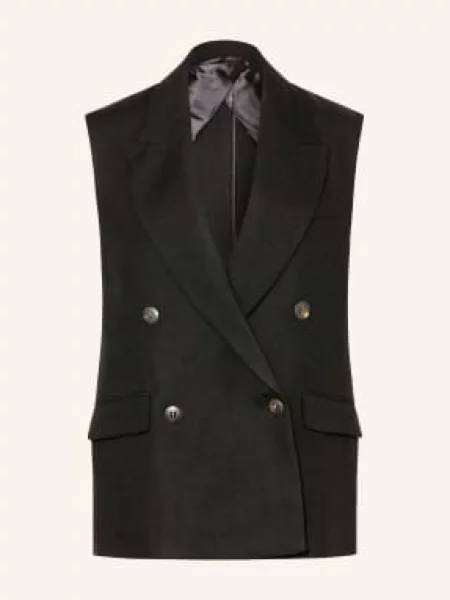 Max Mara Studio Kamizelka Typu Blazer Aia schwarz czarna