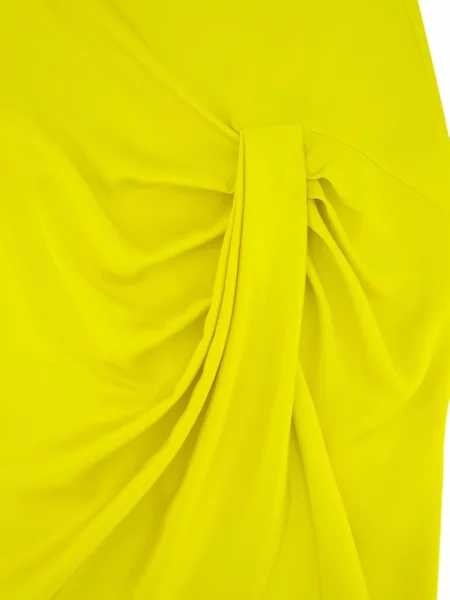 Fustă midi Stella Mccartney drapată galben