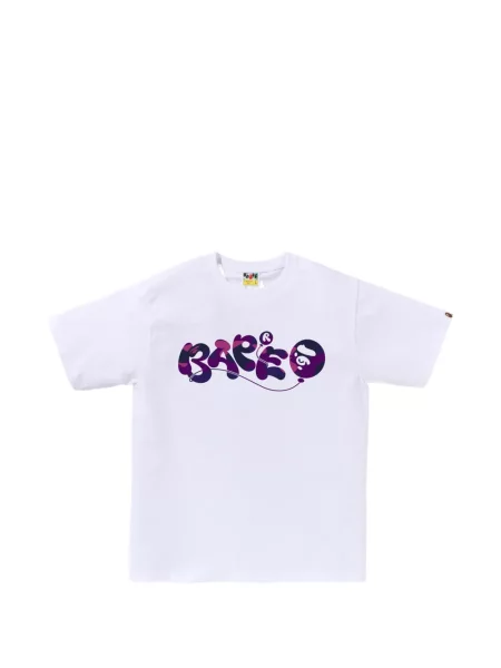 Tricou A Bathing Ape® cu imagine alb