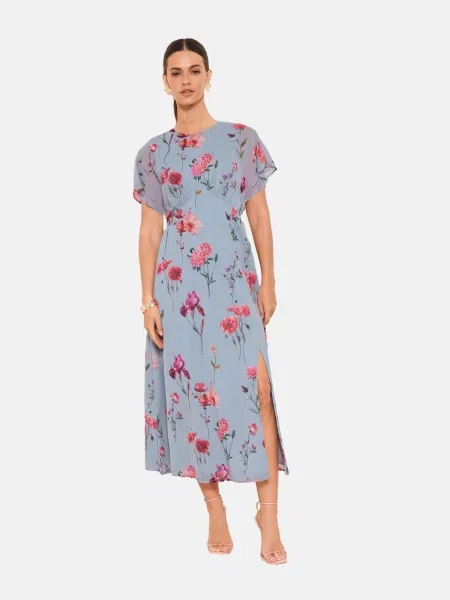 Lipsy Rochie opal / verde închis / lila roșu