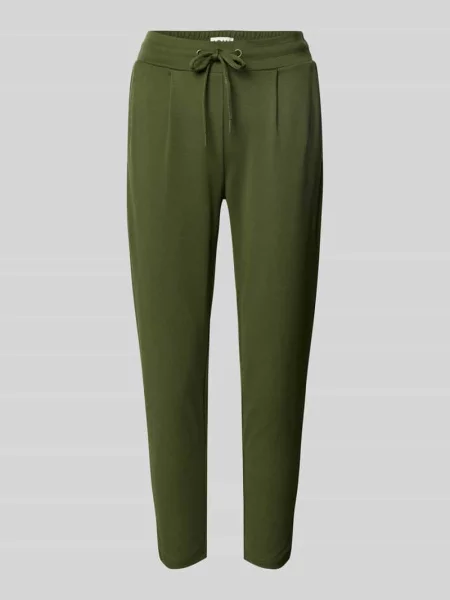 Spodnie dresowe z elastycznym pasem model ‘KATE’ Ichi khaki