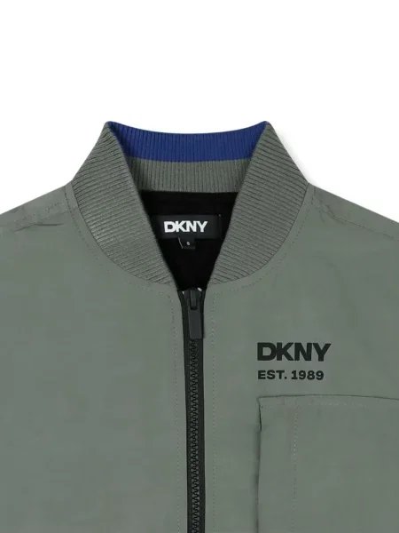 Kurtka bomber dziecięcy Dkny zielony